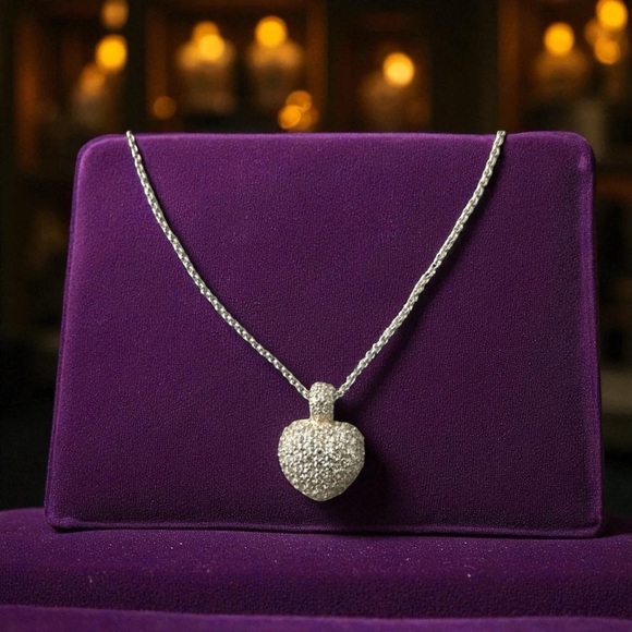 Thomas Sabo Jewelry - Thomas Sabo 925 Sterling Silver Pavé Heart Pendant Necklace